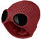 FIFTHAVE Beanie Mütze Herren & Damen, Wollmütze Wintermütze Strickmütze Beany Mütze Hut Laufmütze mit Brille Weich Stretchy Hüte Warme Outdoor Sport Cap Burgunderrot