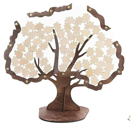 Post Box, Letterbox Boxes, Mailbox,Wedding Box Tree Wedding Tree Guestbook Guest Book Decoration Sign in Tree-shaped Wooden Card Box (Color : Tree set, Size : 80 small hearts) ( Color : Tree Set , Siz