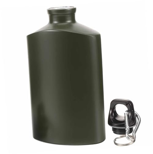 YARNOW Gourde En 500ml Bouteille D'eau Plate Portable Pour Camping Et Randonnée Accessoire De Plein Air Avec Crochet Couleur Aléatoire