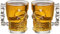 Oceano Bicchieri Teschio Vetro Birra Boccale Shot Chupito Tazza Whisky Vodka Amaro Vino Birra Rum Liquori idea regalo compleanno festa del papà halloween bar pub skull cranio (2PZ 500ML)