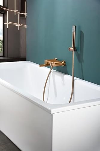 Kit de douche robinet de baignoire mitigeur de douche robinetterie de salle de bain dorée dorée brossée imex douches (or rose brossé)