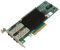 8-GB-Datenübertragung, Zwei SFP-Ports, Fibre-Channel-Technologie, LPE12002 8-GB-SFP-PCIE-Adapterkarte mit Hoher Stabilität, PCB-Material für die Datenübertragung