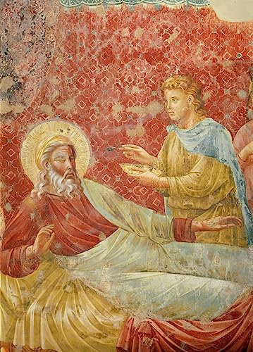 HCOTZHPY Reproduktion Leinwanddruck Und Poster Wandkunst Bild Isaac Lehnt Esau Ab Detail Von Isaac Und Esau Von Giotto Di Bondone Moderne Kunstdrucke für Wohnkultur 60x90cm