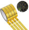 Kendwing 4 Rollos De Cinta Adhesiva Dorada,Cinta Metalizada Para Sellar,Cinta Adhesiva Metalizado Autoadhesiva Para Espejo Metálico Washi,Espejo Extraíble Cinta Gráfica Brillante 10mm x 50m Dorado