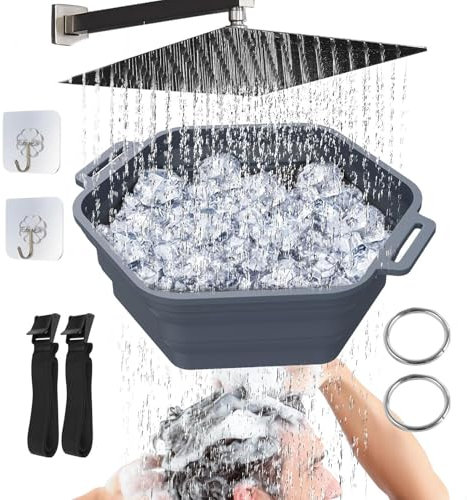 Eisbad Dusche Aufsatz, Faltbarer Wasserkühler für Eisbad, Eisbad Wasserkühler, Eisdusche Aufsatz, Schnelle Kühlung Tragbares Eisbad