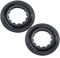 2 Pcs Bike Center Locking Rings, Aluminum Alloy Hub Center Lock Rings, For 9/12/15mm Thru Axle Central Lock Hubs, Center Lock Disc Brake, For Mountain Bike And Road Bike(Black)