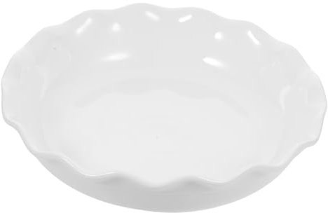 Ciieeo Ceramic Pizza Plate Baking Dish Porcelain Plate Lace Design Microwave Pizza Tray