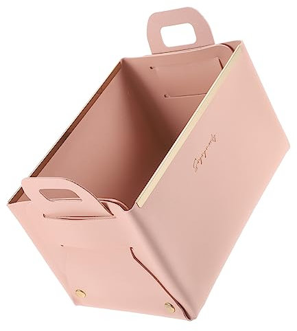 Cabilock Organizador de Escritorio de Cuero Contenedor de Almacenamiento Multifuncional Soporte para Artículos Diversos para Oficina