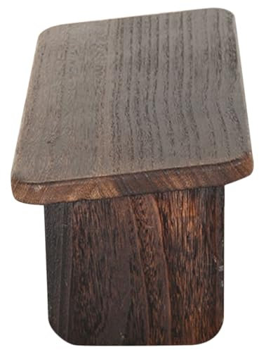 Kisangel Holzhocker Für Meditation Sitzhocker Aus Holz Kleiner Hocker Mit Klappbaren Füßen rutschfest Und Langlebig Für Haushaltsgebrauch