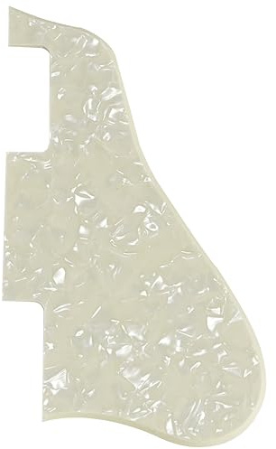Für Gibson ES-335 Style Short No Screw Holes Guitar Pickguard Parts (1-lagig, cremefarbene Perle)