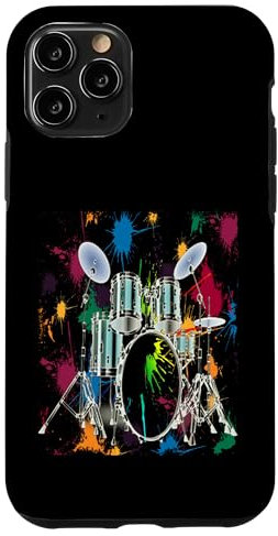 Batteria Artistica Grafica Musicista Batterista Custodia per iPhone 11 Pro