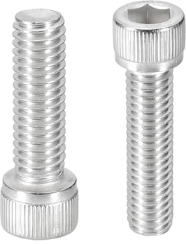 PATIKIL 3/8-16x1-1/4 Tornillos de Cabeza Hexagonal Hueca, 10 Pcs Tornillos Roscado Completo de Acero Inoxidable 304 con Acabado Brillante para Reparación de Maquinaria
