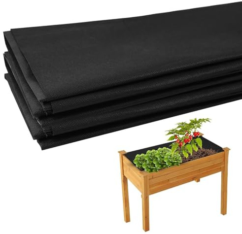 Forro de tela para maceteros grandes, 1,6 x 2,1 m Forro para maceteros de exterior. Forro de tela no tejida para macetas de jardín