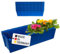 Hossi's Wholesale 6 Euro-Paletten Blumenkästen-Einsätze | 37,3cm Blau | Pflanzkasten für Europalette Palette | Balkonkasten | Blumentopf | aus stabilen Kunststoff | Made in Germany