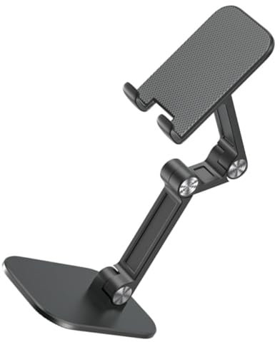 NUOBESTY handyhalter Multi- -Smartphone-Halterung Handyständer Telefonhalterständer Tablet-Halter Tablet-Dock Verstellbarer Telefonständer Legierung Black