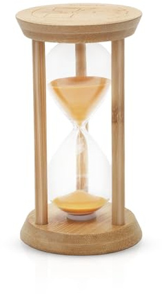 Sanduhr Glas Timer, Sanduhr 15 Minuten Holz, Sanduhren Klein, Mini-Sanduhrfor Kinder, Sanduhren-Timer, Tischdekoration, geeignet zum Kochen,Zähneputzen, Lernen,Spiel Timing,Kreative Geschenke
