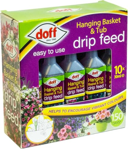 Hanging Basket & Tub Drip Feed Pack of 10 Ready to Use Helps in Growth of Vibrant Colors & Bloom Easy to Use House Plant Food