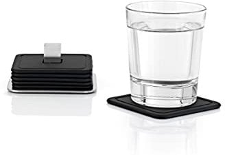 Blomus 68445 Set 6 Untersetzer Trayan, 9.5 x 9.5 x 4.2 cm