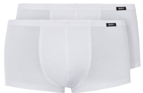 Skiny Herren Pant 2er Pack Cotton Advantage Boxershorts, Weiß, XL