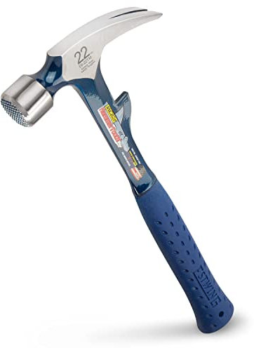 Estwing E6-22TM Hammertooth Marteau avec surface de frappe fraisée et manche anti-rebond en vinyle 34 cm 625 g