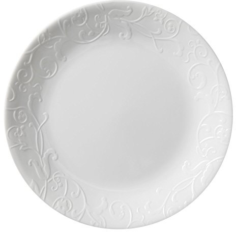 CORELLE Speiseteller Bella Faenza 21,6 cm | Premium Essgeschirr aus einzigartigem dreifach gepresstem Vitrelle™ Glas | Backofenfest bis 175°C | Mikrowellengeeignet | Gefrier- & spülmaschinenfest