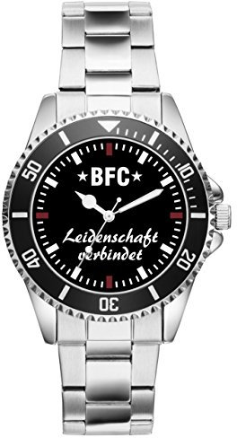 KIESENBERG Herrenuhr Armbanduhr BFC Berlin Geschenk Fußball Sport Fan Artikel Analog Quartz Uhr Metallband 2408