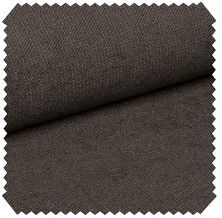 novely® PASSAU - Samtig Weicher Chenille-Möbelstoff - Robuster Polsterstoff - Pflegeleichte Meterware 1lfm | Farbe: 04 Braun