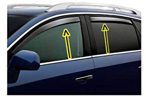 JPLAST Kit 4 DEFLETTORI Tipo ANTITURBO Anteriori E Posteriori per Auto dal 2015