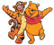 Disney Winnie Pooh & Tiger Aufnäher zum Aufbügeln, 7,5 x 6,4 cm