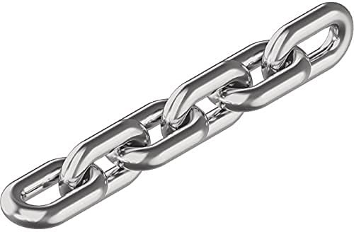 DIN 766 Edelstahlkette kurzgliedrig Ø 3, 4, 5, 6, 8, 10 mm (Meterware) Rundstahlkette Edelstahl A4 (Ø 4 mm, Meterware)