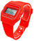BDM - Montre Classique Casiopea Original pour Hommes, Femmes, Filles ou garçons avec Bracelet numérique avec Alarme. Un Cadeau Vintage - Rojo
