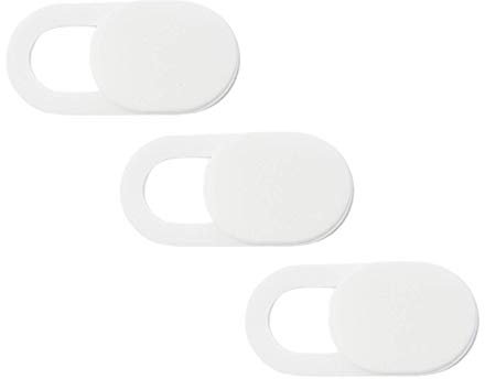 Pack of 3 x Laptop Camera Covers [White]