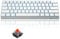 MageGee MK-Mini 60% Mechanical Gaming Keyboard, 61 Keys Compact Red Switches, Portable USB Type-C Wired Office Keyboard with Blue LED Backlit for Computer PC Laptop, White