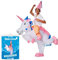 AirSuit® Aufblasbares Kostüm Einhorn | Ausgefallenes Auflbaskostüm | Premium Qualität | Größe Erwachsene 160 bis 190cm | Polyester | Angenehm tragbar | Resistent | Mit Aufblassystem | OriginalCup®