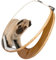 banjado Design WC Sitz Bambus Absenkautomatik 45,8x37,5cm / Toilettendeckel mit Absenkautomatik Holz/hochwertiger Bambus Klodeckel/WC-Sitz für gängigen Toiletten/Motiv Mops