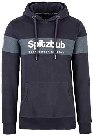 Spitzbub Hoodie Pullover mit Kapuze Kapuzenpullover in Dunkelgrau/Anthrazit (M)
