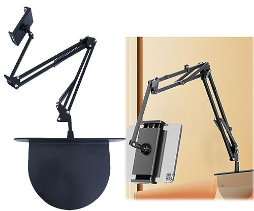 Generic, Support de téléphone de chevet caché rétractable, articulations réglables, support d'appareil électronique portable pour lit, canapé, bureau, 900 g, noir