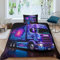 MEFESE Lila LKW-Bettbezug, 3-Teiliges Ultraweiches Bettwäsche-Set für Jungen, Mikrofaser-Polyester Mit Reißverschluss, Einzelbett