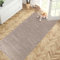 PURRUGS Dirt Trapper Door Mat 80 x 178 cm, Non-Slip Machine Washable Entry Rug, Dog Door Mat, Super Absorbent Runner Rug for Front Door, Back Door, Hallway, Muddy Wet Shoes and Paws, Taupe