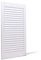 Bortaberg Louvre Door, Pine Wood, Vented Open, Natural or White Color, Slatted Wardrobe Doors, Internal Louvre Cupboard Doors, Various Sizes (White, 993mm (39'') x 494mm (19.4''))