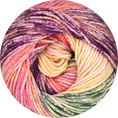 ONline Linie 165 Sandy Design Color 100g 361 - rot/mint/hellgelb/pink/apricot