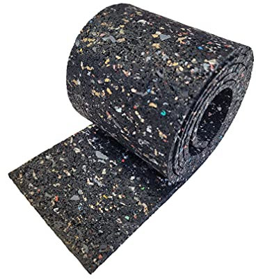 Wulkow Bautenschutzmatte 30cm breit - LÄNGE 5cm bis 10m - STÄRKE 3mm bis 15mm - Auswahl: 200cm x 30cm x 3mm - Gummimatte Antivibrations-Unterlage Palettenauflage Schutzmatte Schallschutzmatte