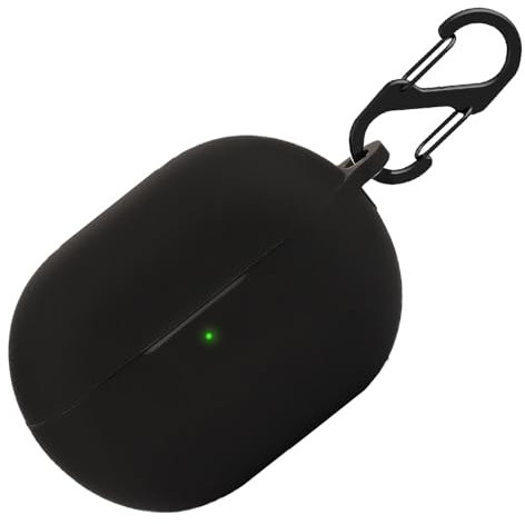 Silikon Hülle für Honor Earbuds 3 Pro Tasche, Stoßfeste Schutzhülle und Haut Protective Case Cover für Honor Earbuds 3 Pro with Keychain (Black)