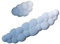 Fulenyi Cloud-Armauflage, Auflösung des Handgelenks der Cloud – 2 Stück Wolkenhandflächenauflage, komfortable Handgelenkauflage aus Memory-Schaum, Wolkenhandballenauflage, rutschfeste Tastaturauflage