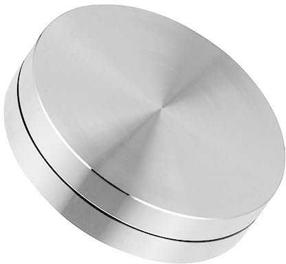 Mikinona Silber Drehtellerlager, 360° Drehbar, aus Aluminiumlegierung, Rund
