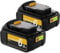 2Pack Battery for Dewalt XR 6000mAh Replacement DCB184 DCB200 DCB180 DCB182 DCB101 DCB107 DCB112 DCB105 DCB115 DCB203 Applicable to Cordless Power Tools Batteries 6.0Ah with LED Indicator
