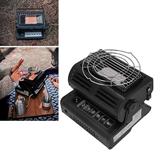 Tragbare Gasheizung Campingheizung für Zelt, 1,3 kW Kartentyp Butangasheizung, Doppelansaugheizung, tragbare Outdoor-Gasheizung, für Camping, Angeln, Zelt, Heimgebrauch