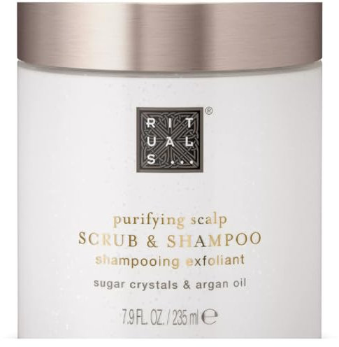 Rituals Elixir Collection Purifying Scrub Shampoo Peeling Sugar Crystals, Arganöl, 235 ml