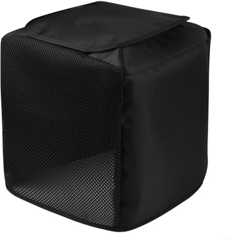 Für JBL PartyBox-Encore Essential Staubschutz Nylon Tragetasche Reisetasche Tragbare Lautsprecher Tragetasche Outdoor Indoor Schutz Schwarz 27x27x33cm Wasserdicht Leicht