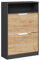 Vicco Schuhkipper Luca, Anthrazit/Goldkraft Eiche, 22 x 89.5 cm mit 2 Fächern